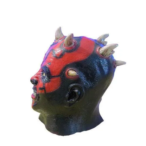 Darth Maul Star Wars Full Overhead Latex Mask