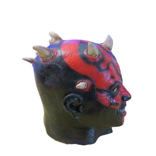 Darth Maul Star Wars Full Overhead Latex Mask
