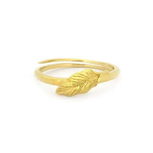Decopia Jungle Leaf C Ring 925 Sterling Silver