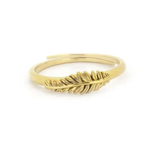 Decopia Jungle Leaf D Ring 925 Sterling Silver