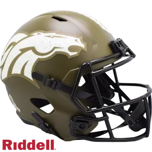 Denver Broncos Helmet Riddell Replica Full Size Speed Style Salute To Service