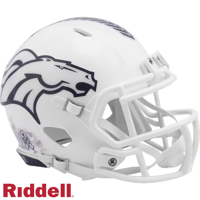 Denver Broncos Helmet Riddell Replica Mini Speed Style Salute To Service 2024