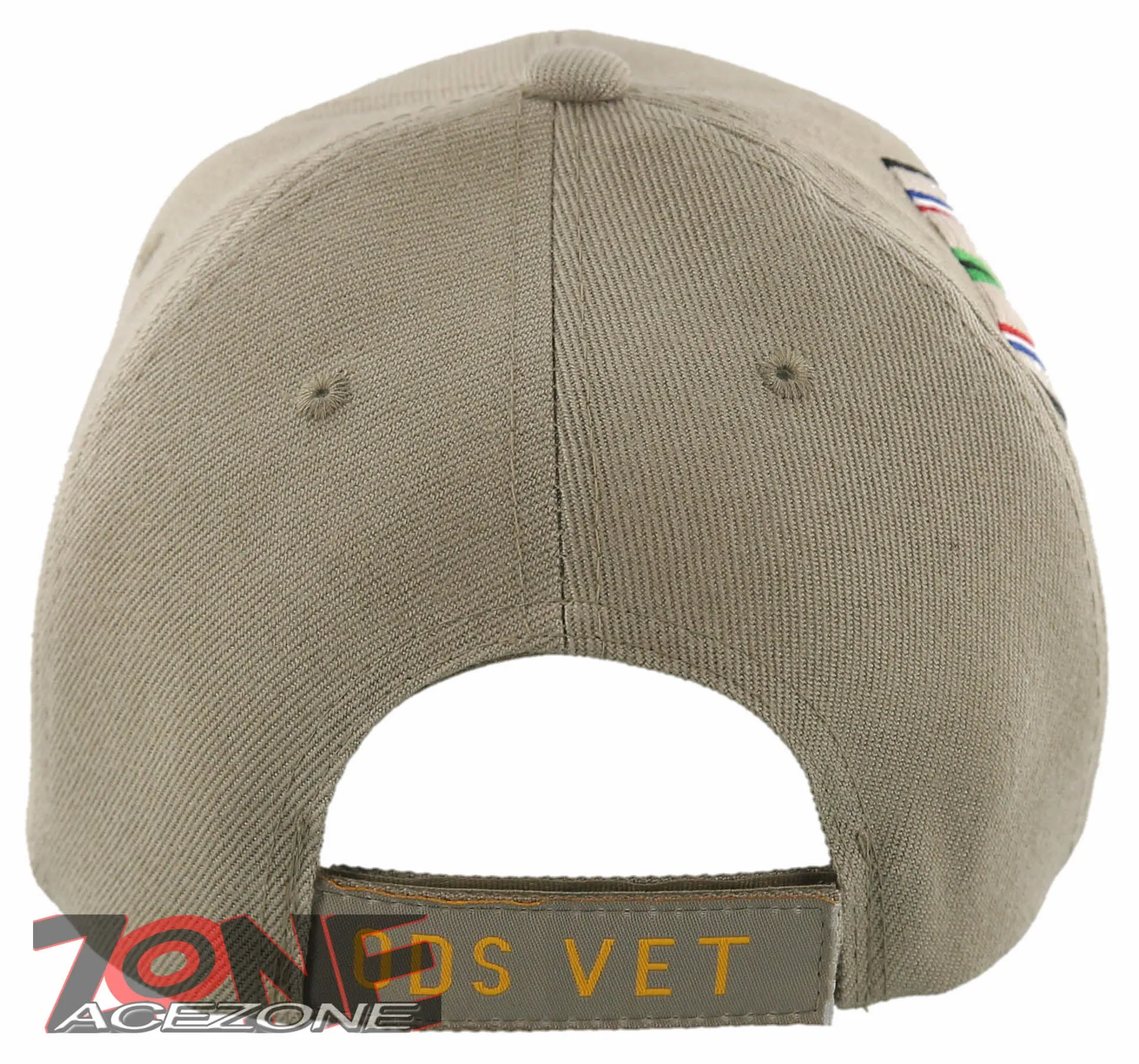 DESERT STORM VETERAN ODS VET GOLD MEDAL BALL CAP HAT TAN