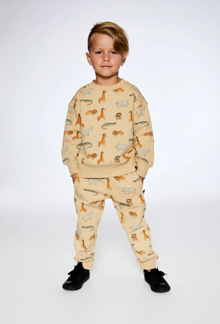 Deux Par Deux Terry Jogger Jungle Print