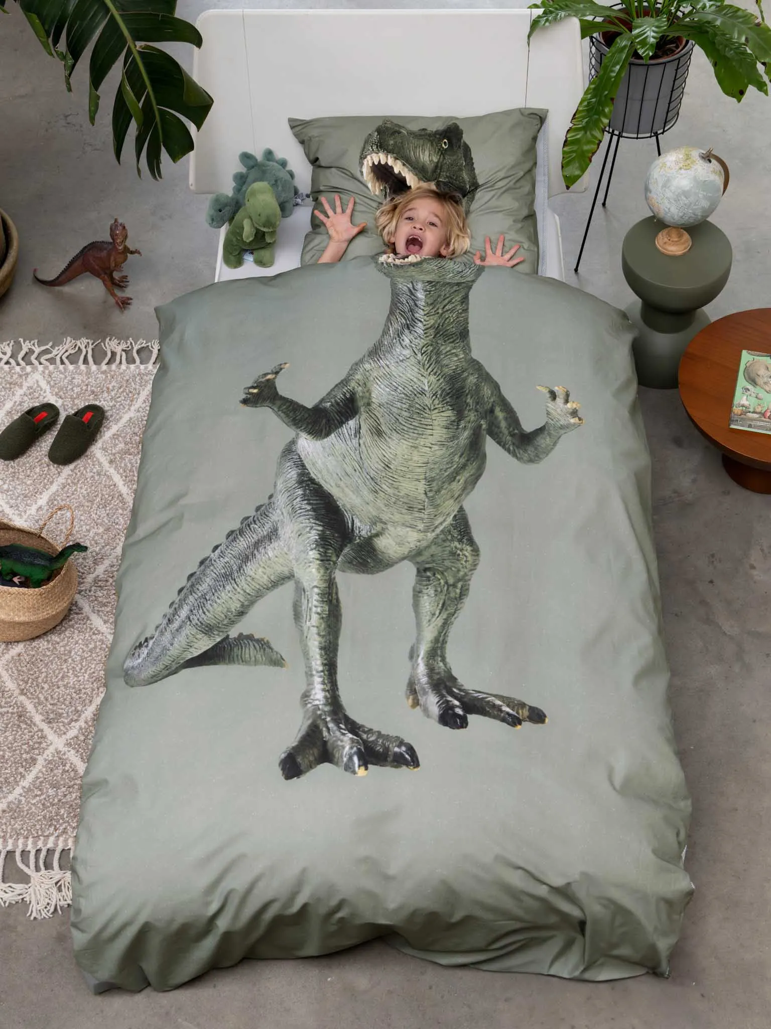 Dino Jurassic Green dekbedovertrek DE
