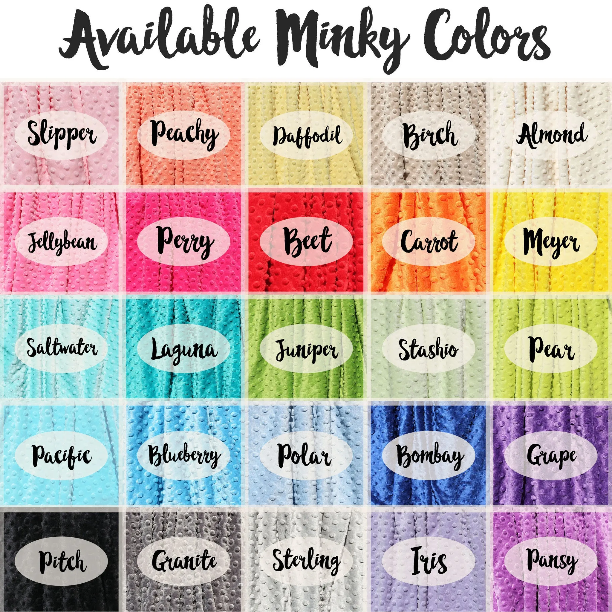 Double Minky Blanket - Elephants