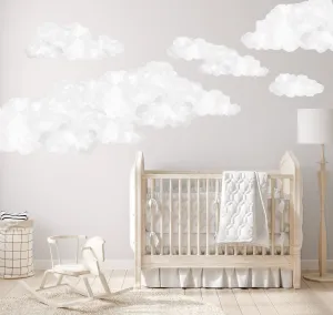 Dreamy Clouds Australian Design Hand Painted Peel & Stick, Removable Wall Decal. Nursery, Kids Playroom, Kids Teens Bedroom