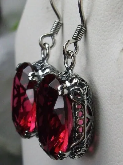E70, Edward Earrings, Choice of Gemstones, Edwardian Jewelry #E70