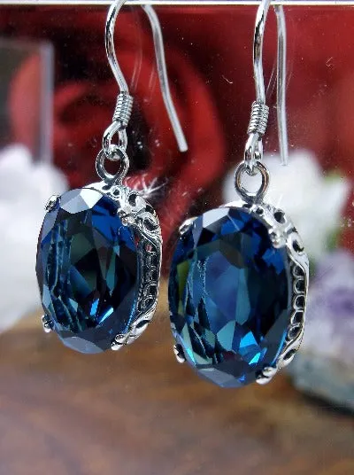 E70, Edward Earrings, Choice of Gemstones, Edwardian Jewelry #E70