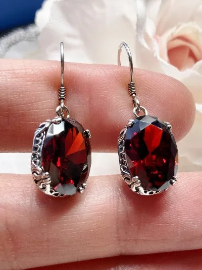 E70, Edward Earrings, Choice of Gemstones, Edwardian Jewelry #E70
