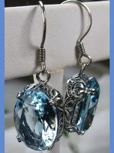 E70, Edward Earrings, Choice of Gemstones, Edwardian Jewelry #E70