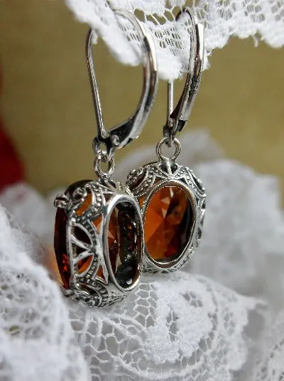 E70, Edward Earrings, Choice of Gemstones, Edwardian Jewelry #E70