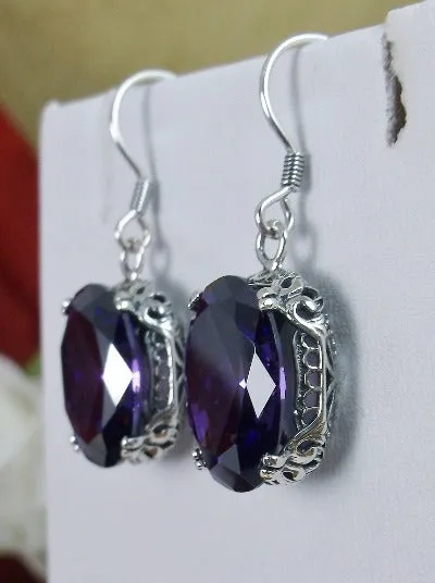 E70, Edward Earrings, Choice of Gemstones, Edwardian Jewelry #E70
