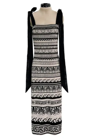 Easy to Wear Cruise 2018 Chanel by Karl Lagerfeld Look 13 Knit Sheath Dress w Tie Shoulders