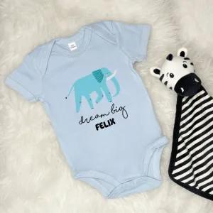 Elephant Dream Big Personalised Jungle Babygrow