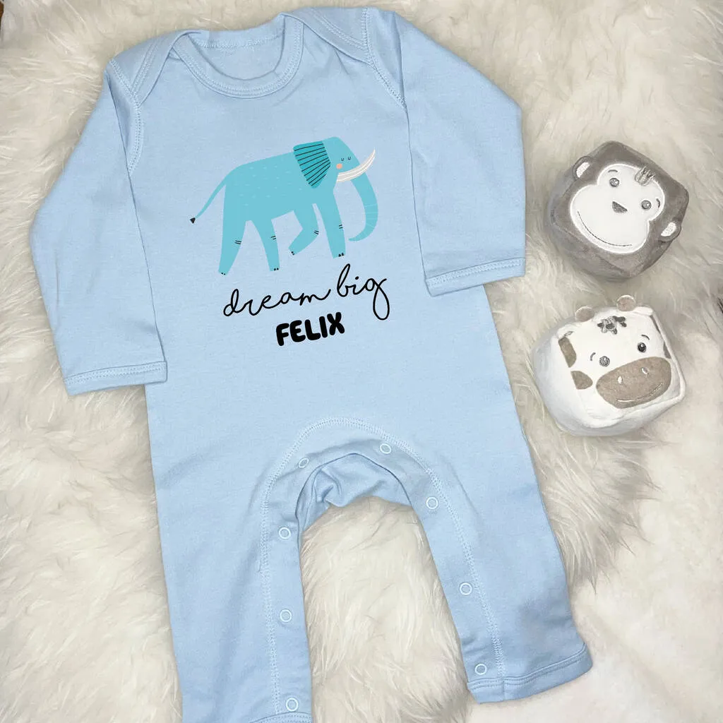 Elephant Dream Big Personalised Jungle Rompersuit