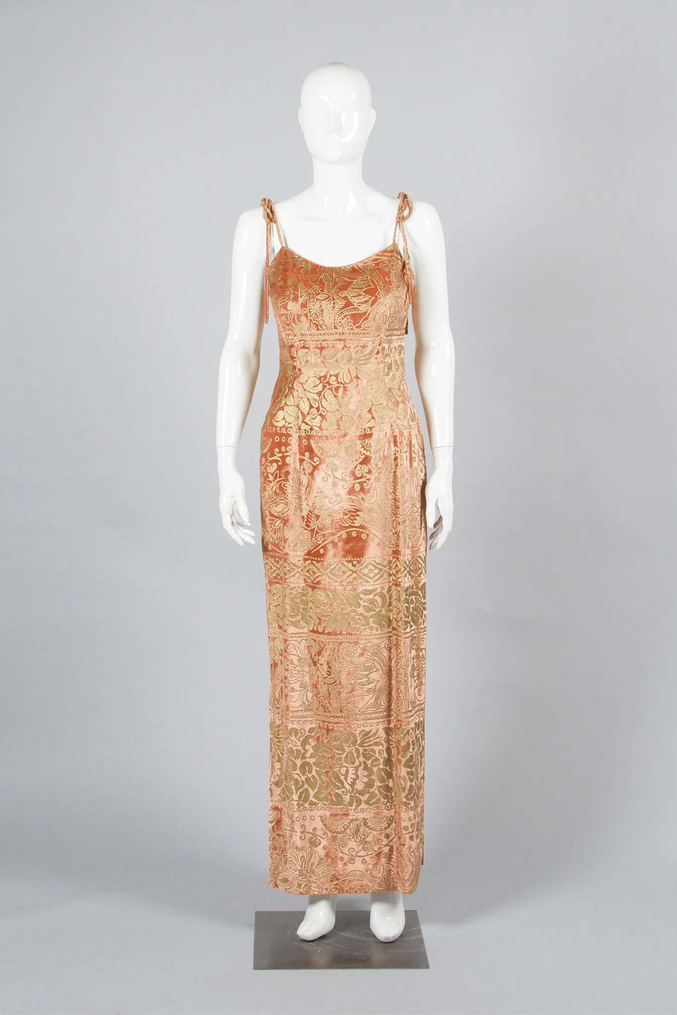 Embossed Velvet Dress