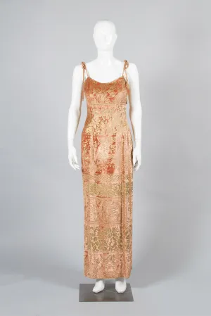 Embossed Velvet Dress