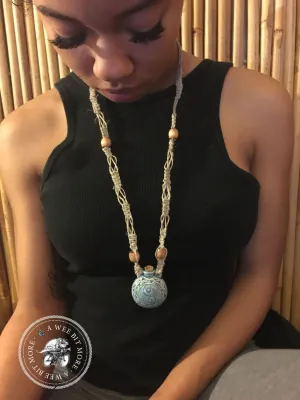 Essential Oils Macramé Necklace – Yin Yang