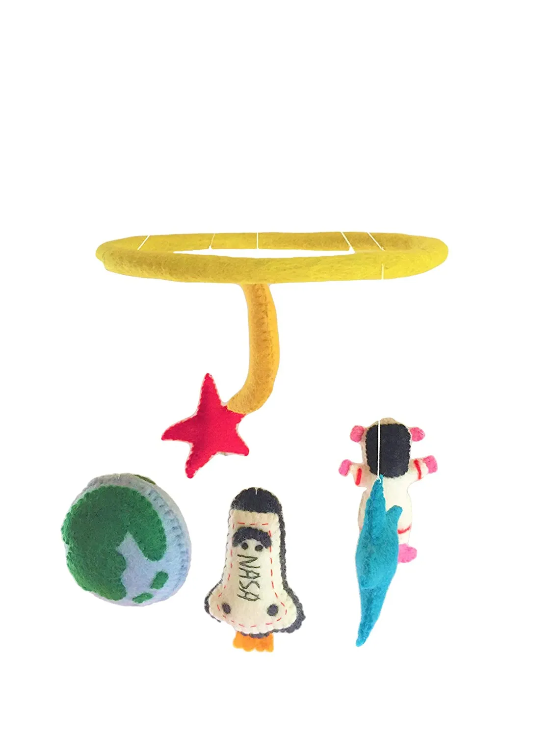 Felted Nasa Theme Mobile Hanging
