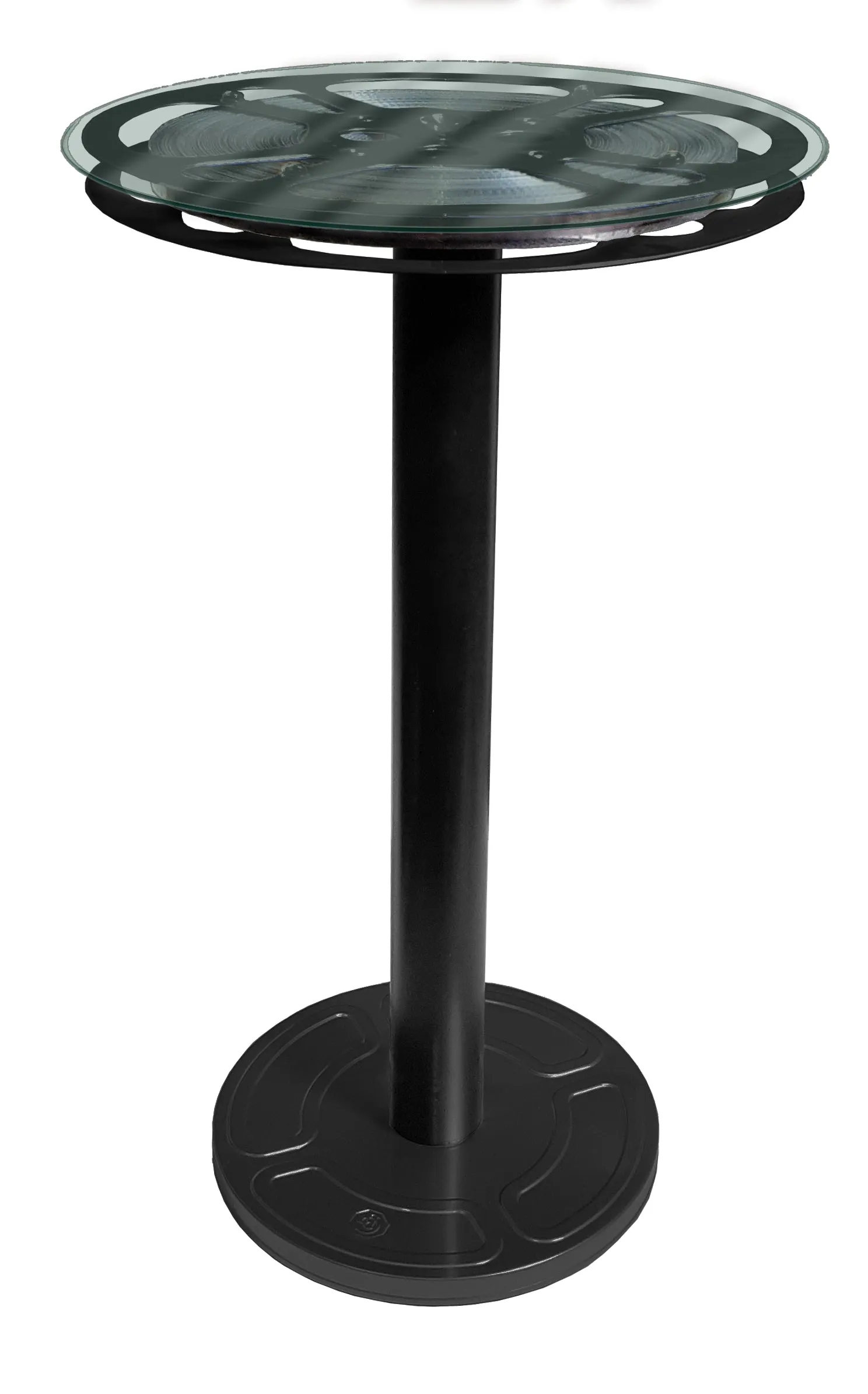 Film Reel End Table 12" Top