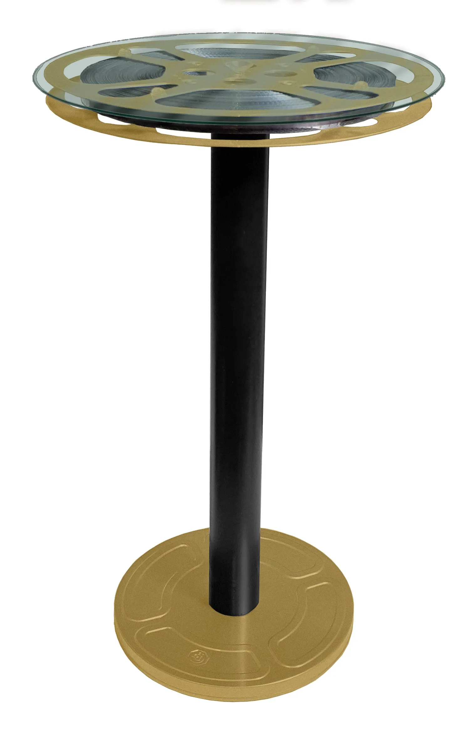 Film Reel End Table 12" Top