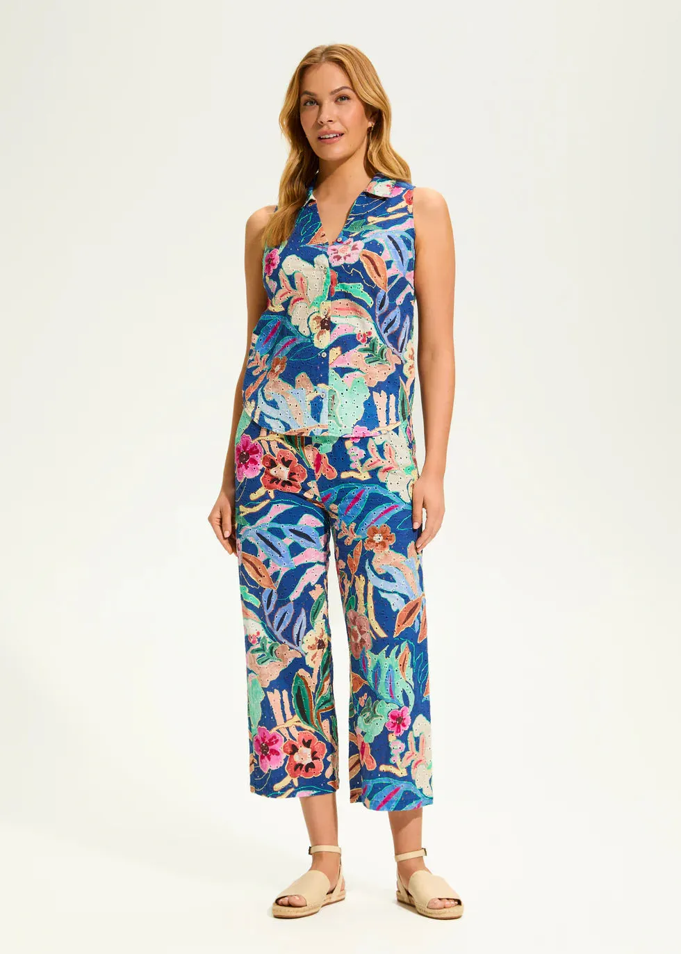 Floral Jungle Sleeveless Shirt