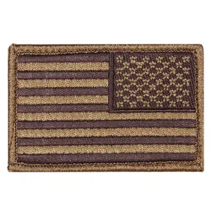 Fox Patches: USA Flag Right Face Coyote
