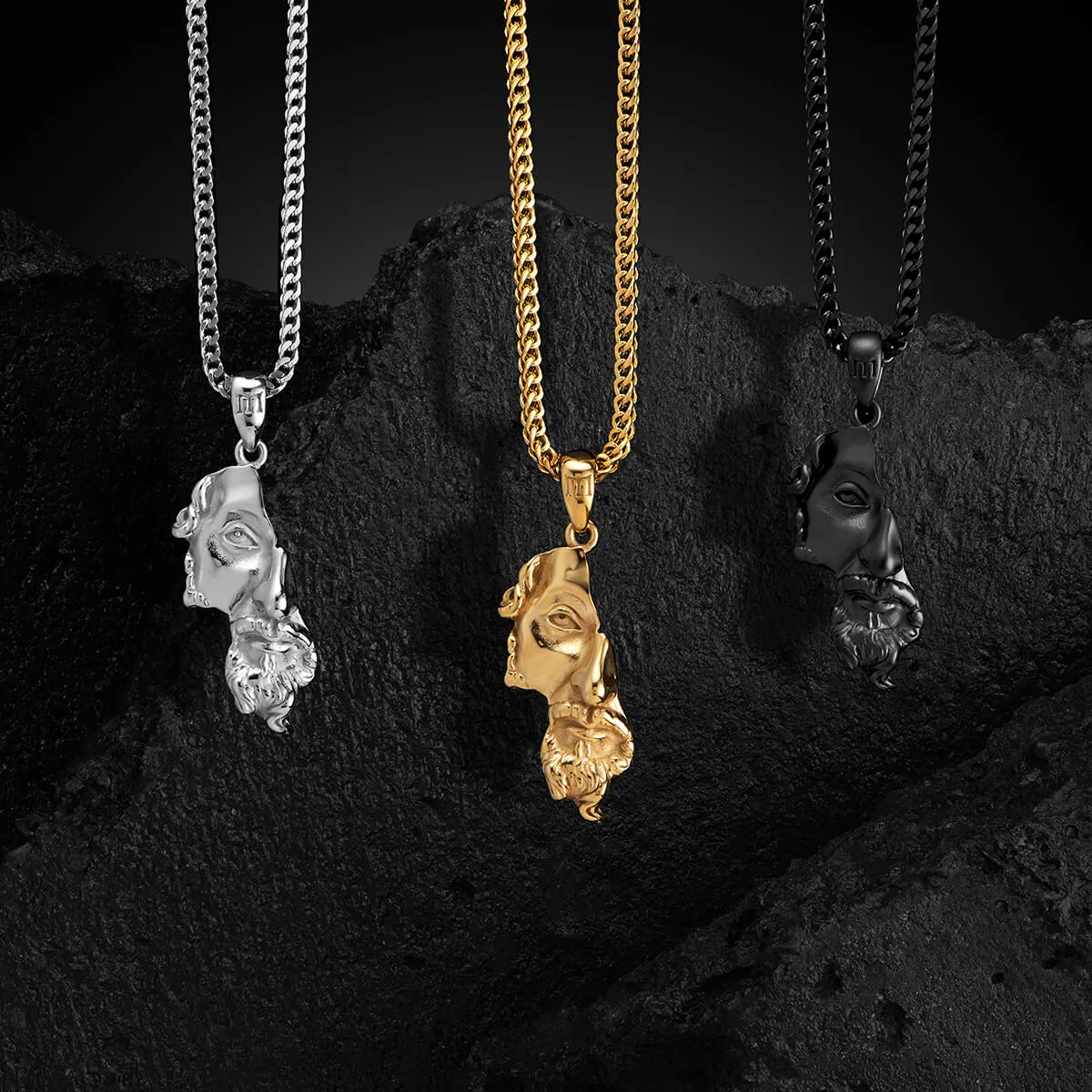 Fragmented Marcus Pendant - Gold