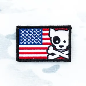 Freedom Crossbones Dog Morale Patch