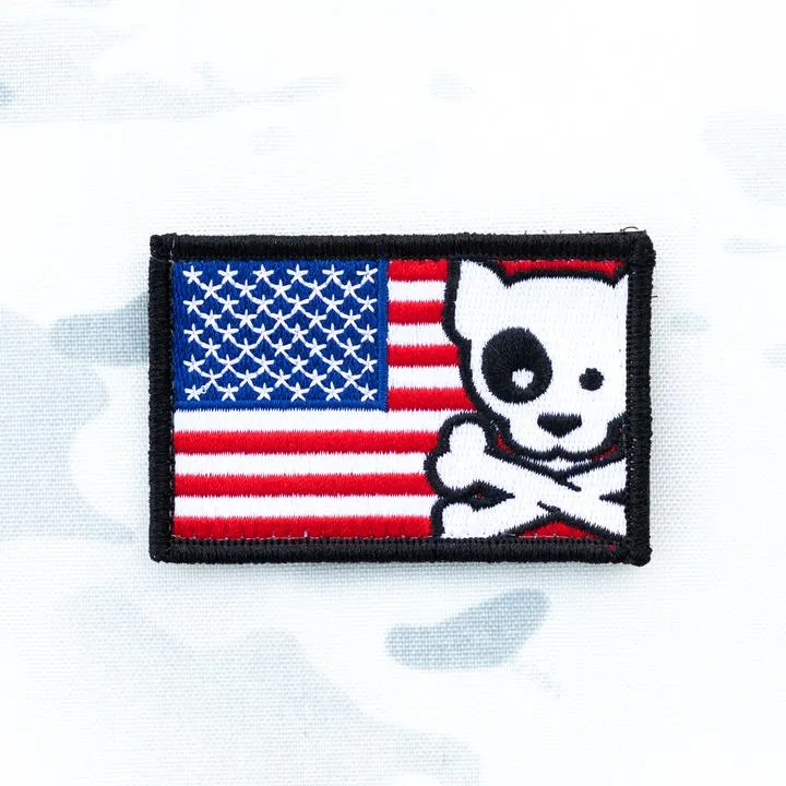 Freedom Crossbones Dog Morale Patch