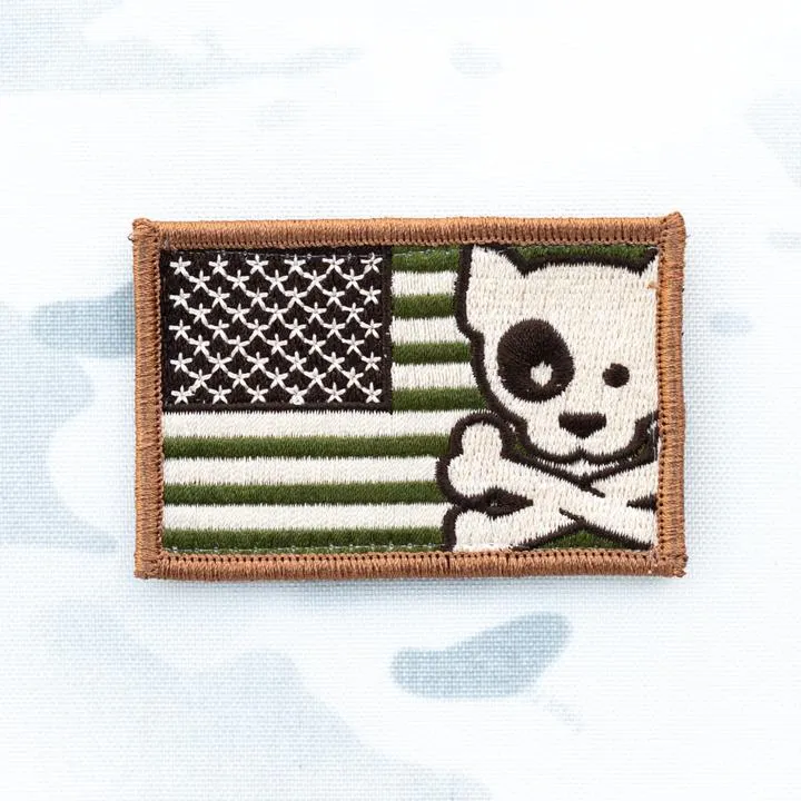 Freedom Crossbones Dog Morale Patch