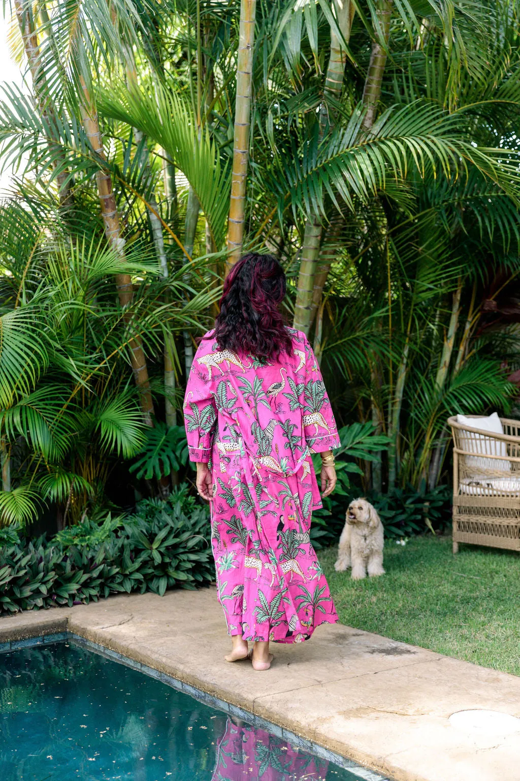 Fuchsia Jungle Robe