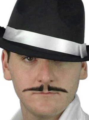 Gangster Black 1920's Stick-on Costume Pencil Mustache