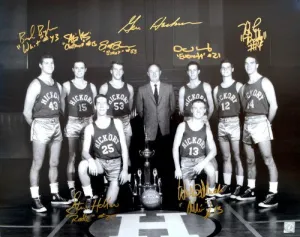 Gene Hackman & Hoosiers Cast Signed Autographed "Hoosiers" Glossy 16x20 Photo (ASI COA)
