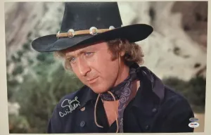 Gene Wilder Signed Autographed "Blazing Saddles" 12x18 Poster (PSA/DNA COA)