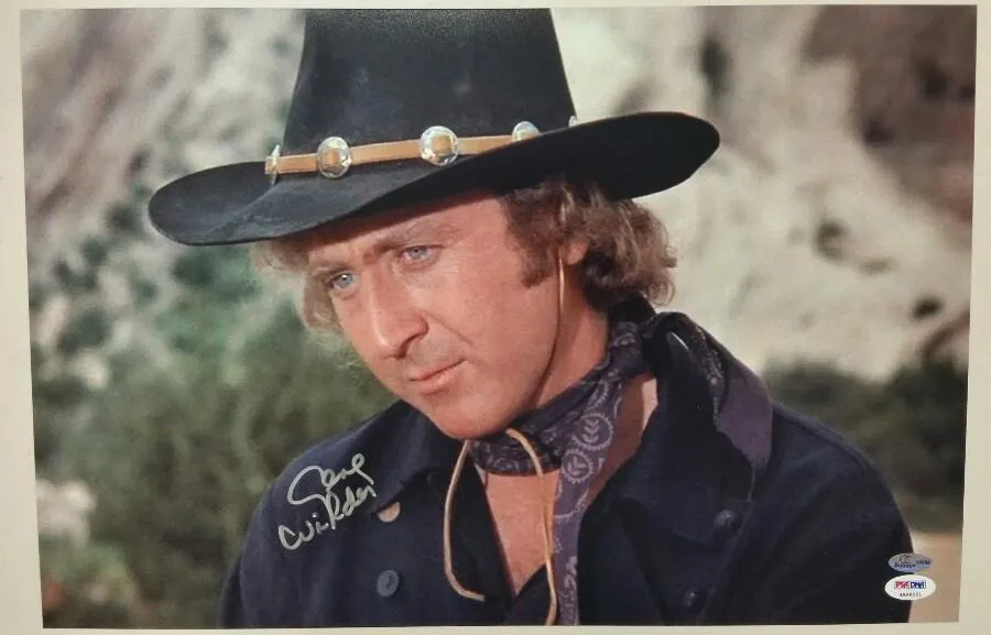 Gene Wilder Signed Autographed "Blazing Saddles" 12x18 Poster (PSA/DNA COA)