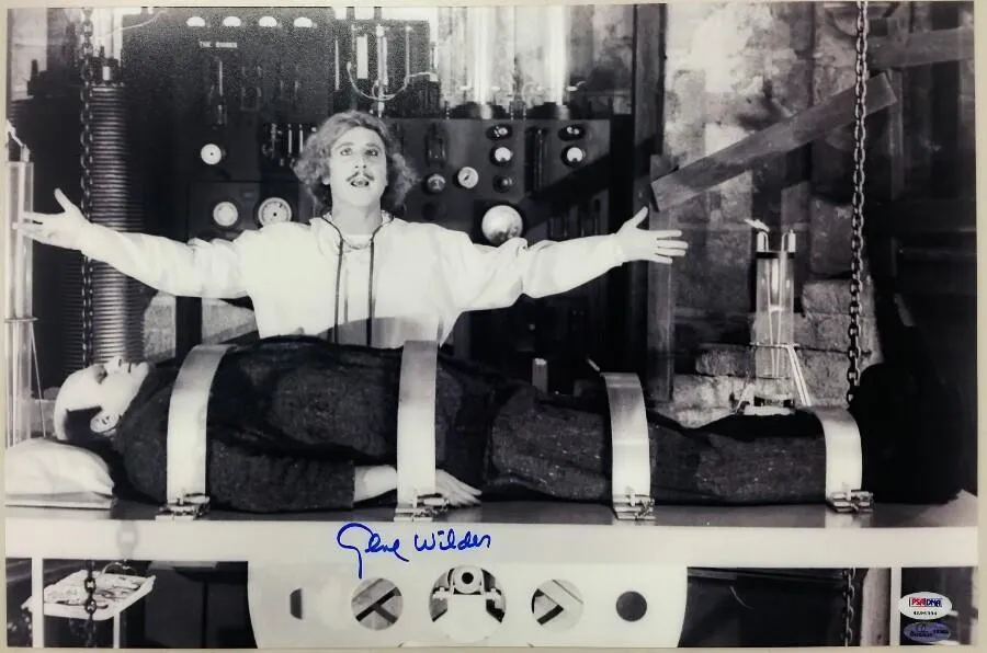 Gene Wilder Signed Autographed "Young Frankenstein" 12x18 Poster (PSA/DNA COA)