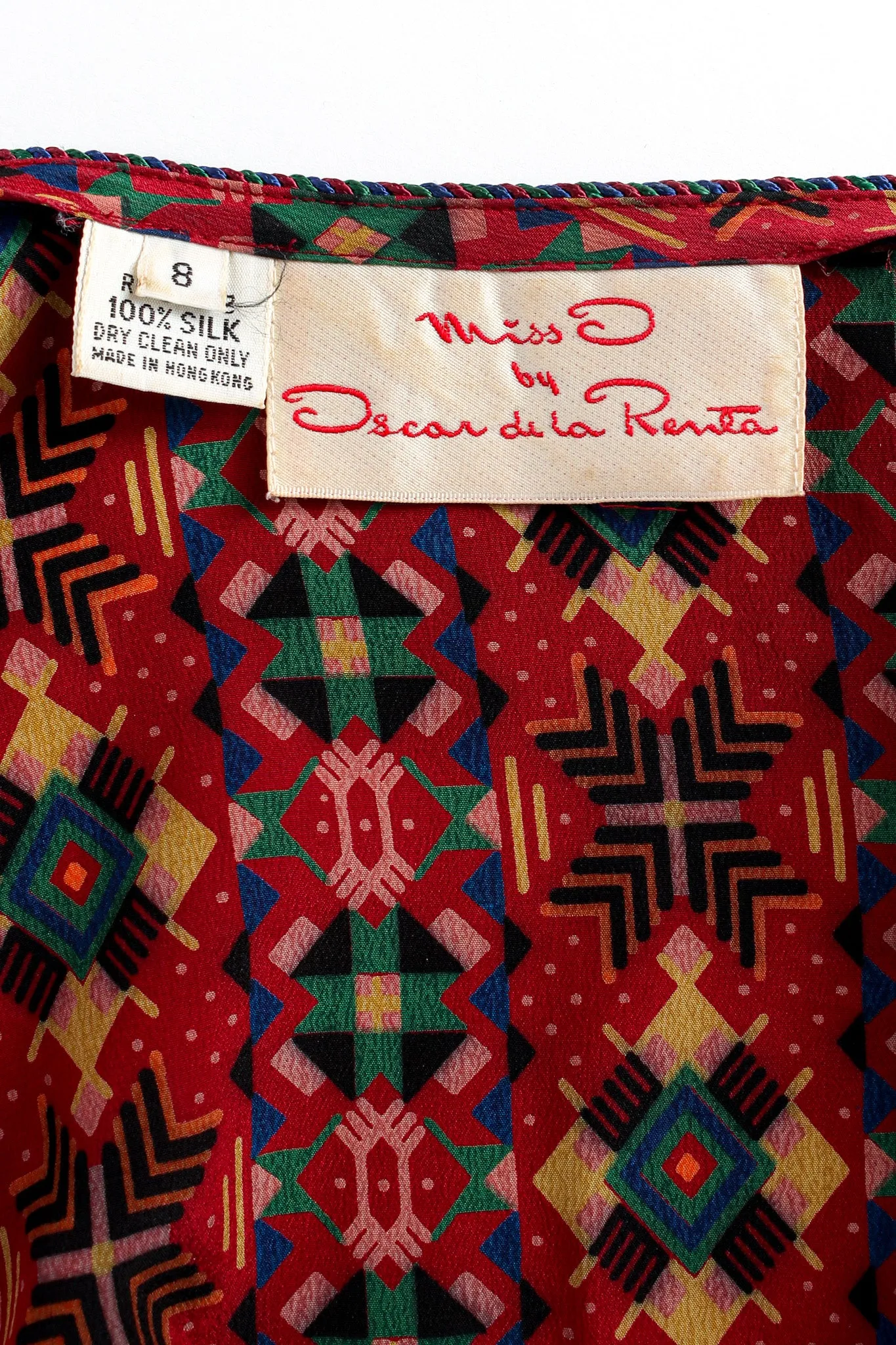 Geo Tribal Silk Top & Skirt Set
