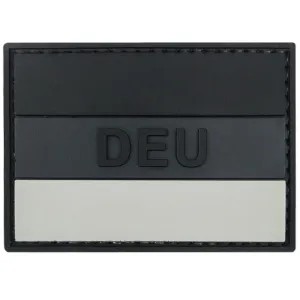 German DEU Flag Dark PVC Patch