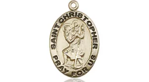 Gold Filled St Christopher Medal( 3/4")