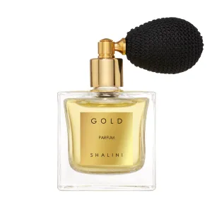 Gold Parfum | Cubique Glass Bottle with Black Bulb Atomizer