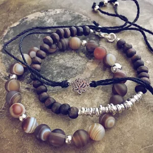 grounded lotus // beachy bracelet style pack, set of 3