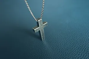 Gunmetal Cross Necklace