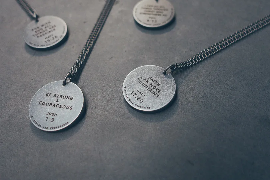 Gunmetal Round Necklace