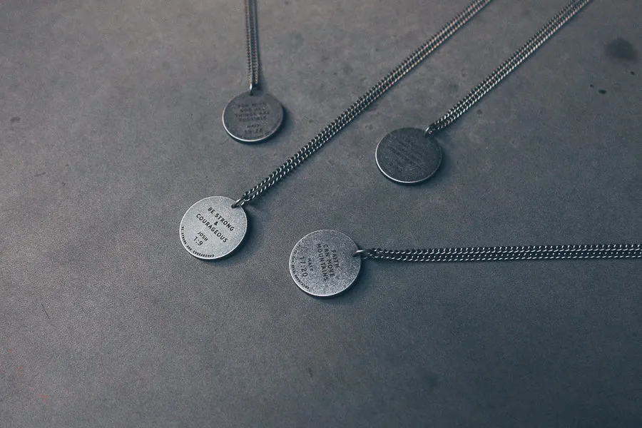 Gunmetal Round Necklace