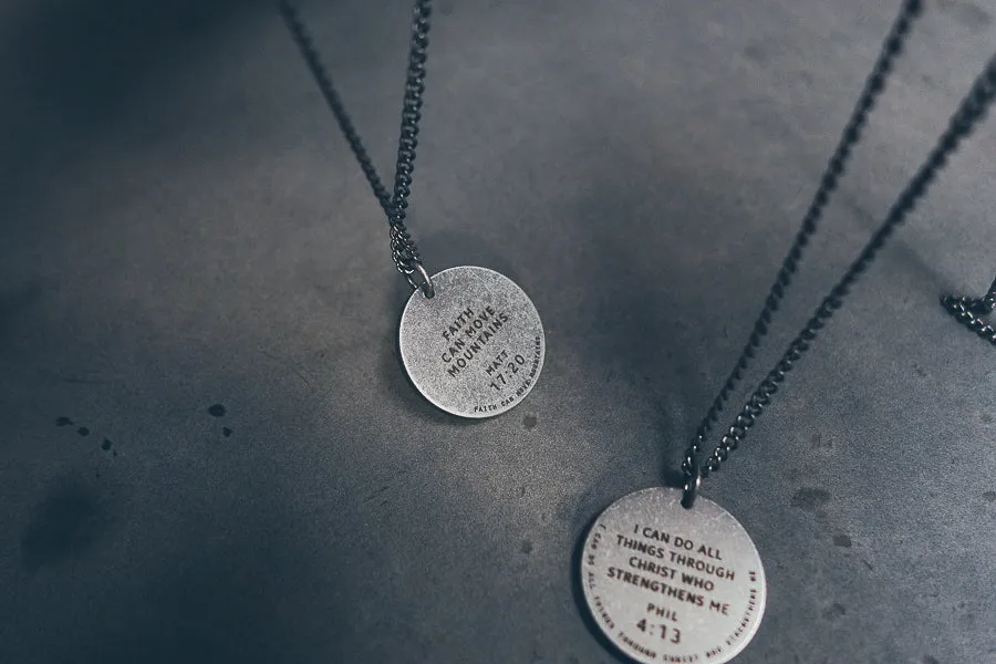 Gunmetal Round Necklace