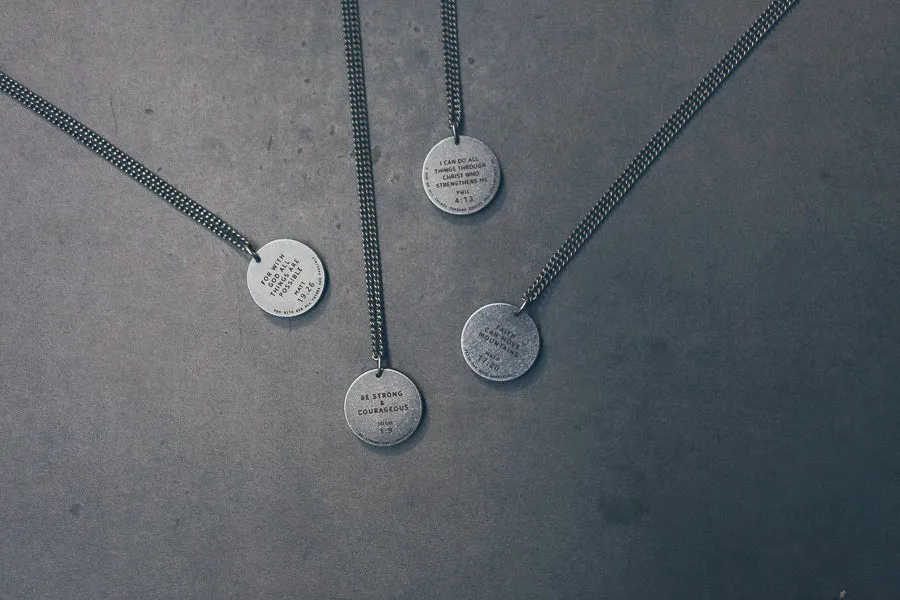 Gunmetal Round Necklace