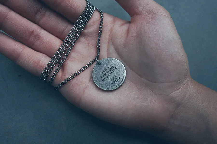 Gunmetal Round Necklace
