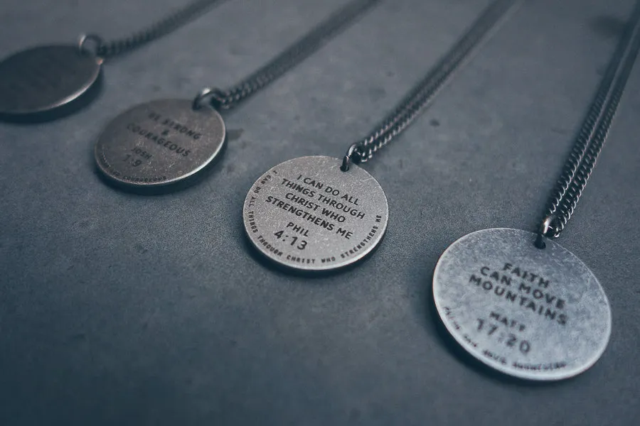 Gunmetal Round Necklace